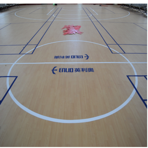 Tapis de terrain de sport de netball d&#39;intérieur en PVC