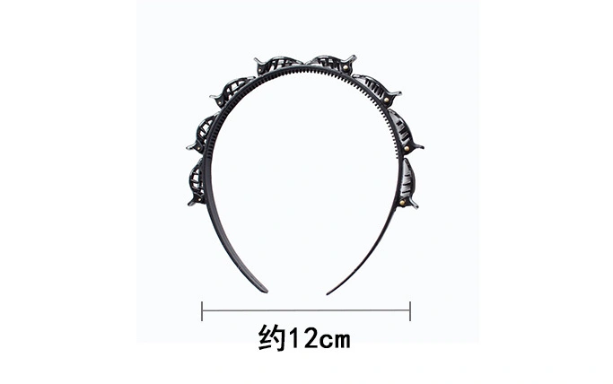 Black Braider Hair Clip Hoop Styling Tool