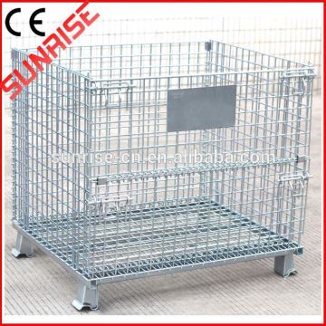 foldable galvanized folding wire shopping cart