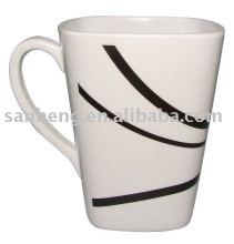 Melamine square cup with handle