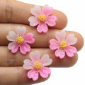 Pretty Gradient Colorful Flower Cherry Slime Filler Charms Simulazione Sakura Resin Beads Home Shoes Accessorio ornamento fai da te