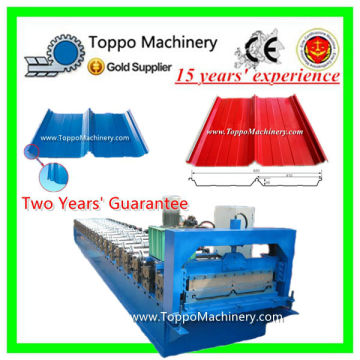 Clip Locked Zinc Coated Steel Roof Profile Roll Forming Machine