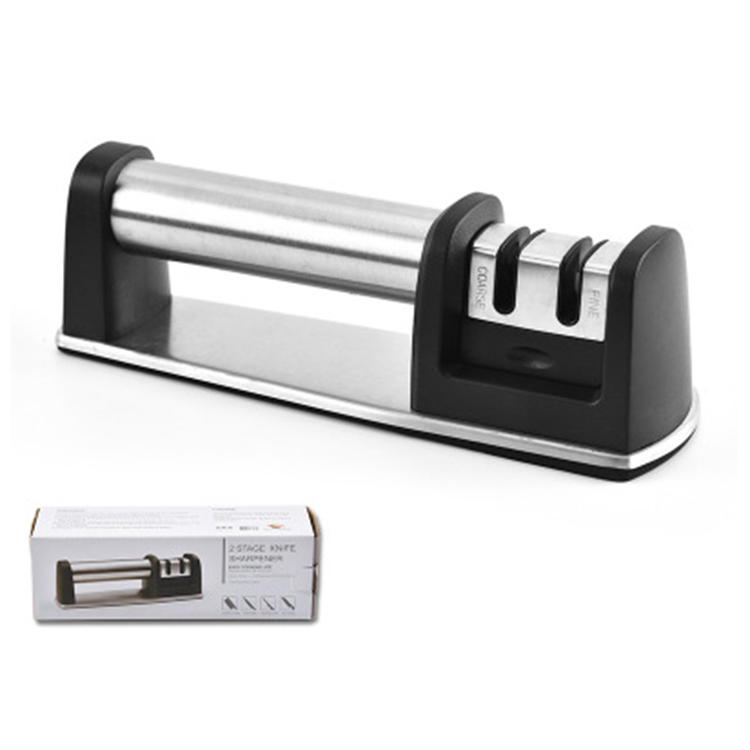 Professional 2-Stage Knife Sharpener Helps Repair, Restore and Polish Blades Kitchen Knife Sharpener