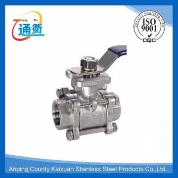 1 1/2 1000 wog cf8m "3-piece stainless steel ball valve