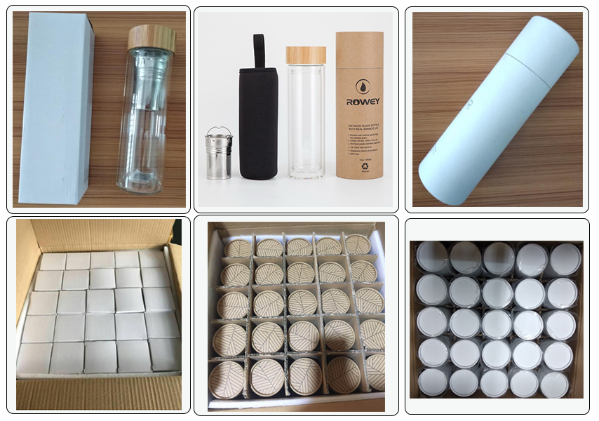 New Design Glass Borosilicate Bottle with Neoprene Sleeve