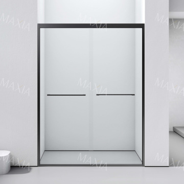 Concealed pulley glass shower screen