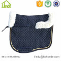 Different Piping Caparison Sheepskin Horse Saddle Pad