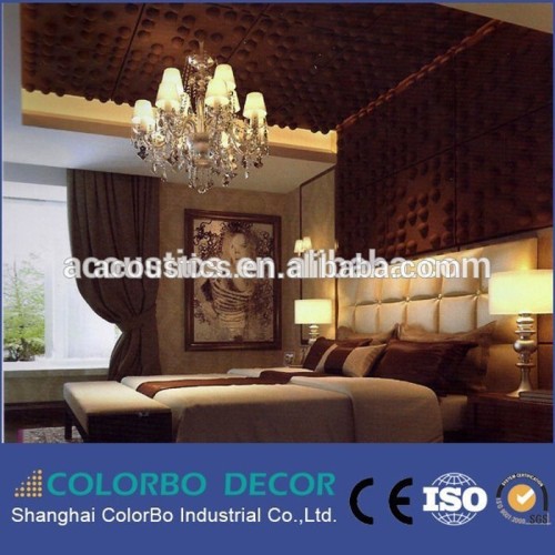 Polyester Fiber Acoustic Panel For Living Room Decoration Wall Panel 3D