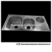 Countertop stainless steel kitchen sink