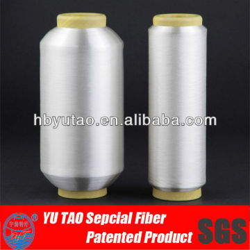 Low melting polyester sewing thread for jeans