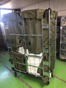 Laundry Cage Cart Storage Trolley Rolling Metal Storage