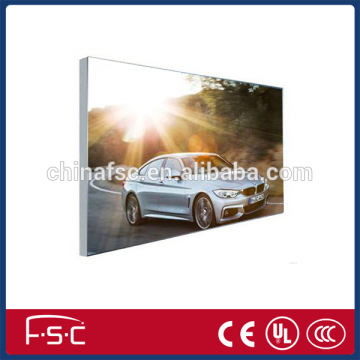 Store front frameless fabric light box