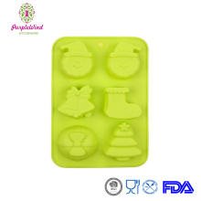 Food grade Christmas Style Silicone Cake Mold Chocolate Candy Baking Pan