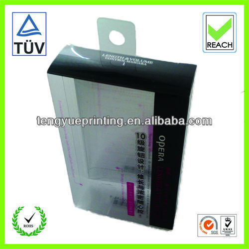 Custom pvc mascara packaging box/mascara box