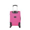 Pink woman soft polyester luggage troli