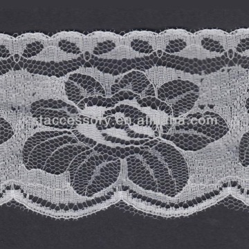 Lady Dress Nylon Border Lace Trim Fabric
