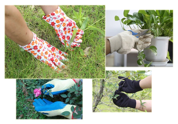 Cotton Prints with PVC Dots Kids Garden Glove