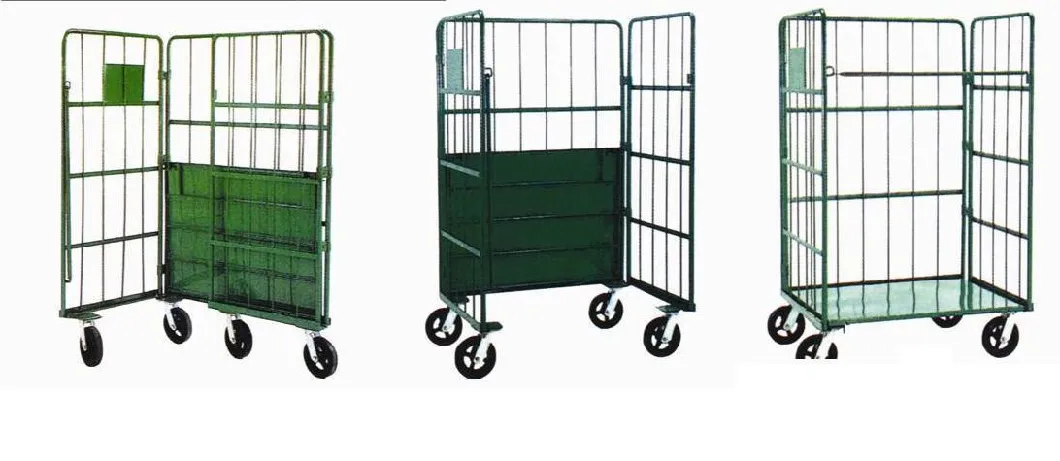 Warehouse Storage Foldable Galvanized Heavy Duty Roll Container