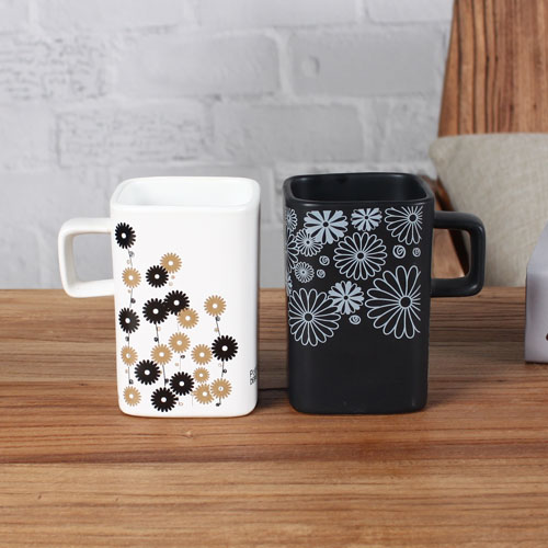 couple square coffee mug