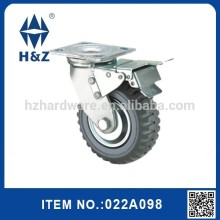 Steel PU heavy duty swivel castor