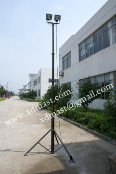 4m 6m 8m pneumatic mast,pneumatic telescopic mast ,high mast light