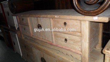 chinese old wood lower tv stands media console table