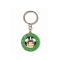 Simulação criativa de metal pendente cartoon Mini Anime Keyring