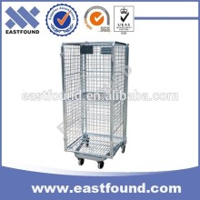 Foldable Rolling cart Wire Security Storage Truck
