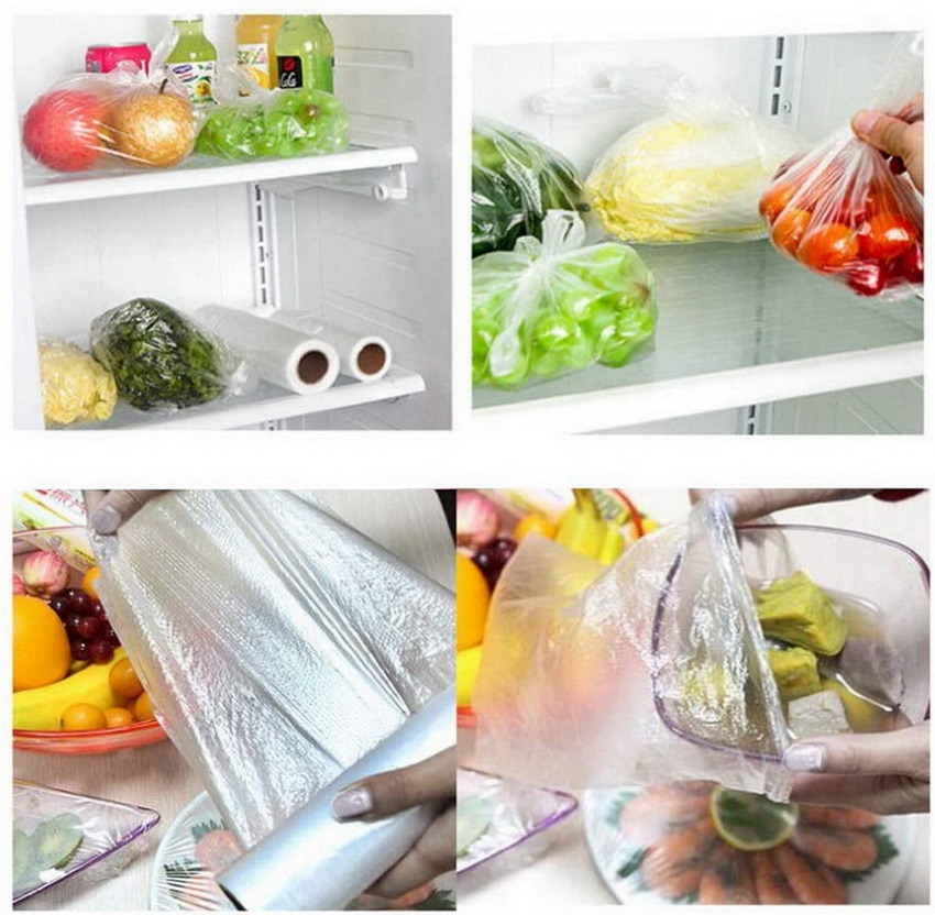 Clear Grade Grocery Plastic Roll Produce Bags