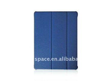 Blue Leather Case With Stand for Apple IPAD