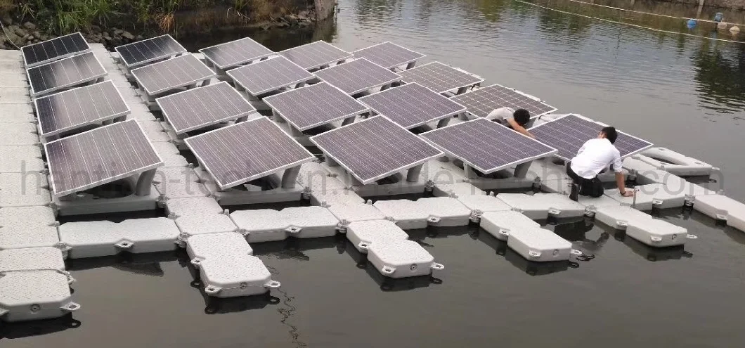 블루 컬러 모듈 식 HDPE Long Life Solar Floating Pontoon