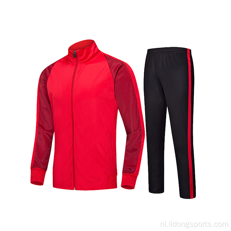 Groothandel op maat goedkoop sportteam sweatsuit set