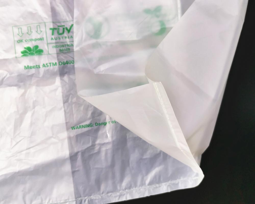 PBAT المواد 100 ٪ قابلة للتحلل الأكياس البلاستيكية نشا الذرة