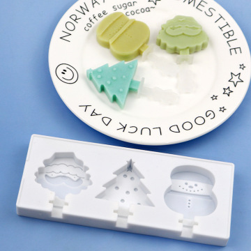 Silicone Ice Cream Moulds 3pcs Christmas Series