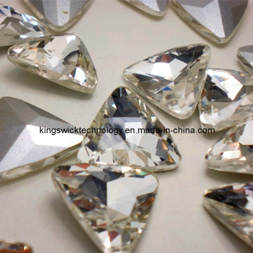 23mm Crystal Triangle Shape Point Back Rhinestone Chaton Strass