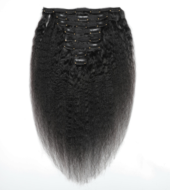 wholesale the best hair vendors Clip in hair extensions human, kinky straight human hair clip in