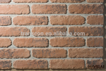 100% Hand Made Clay Brick Veneer for exterior wall