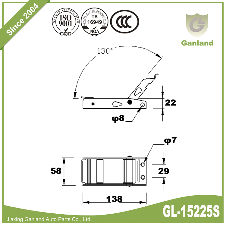 CURTAIN SIDED VEHICLE LASHINGS GL-15225S-1