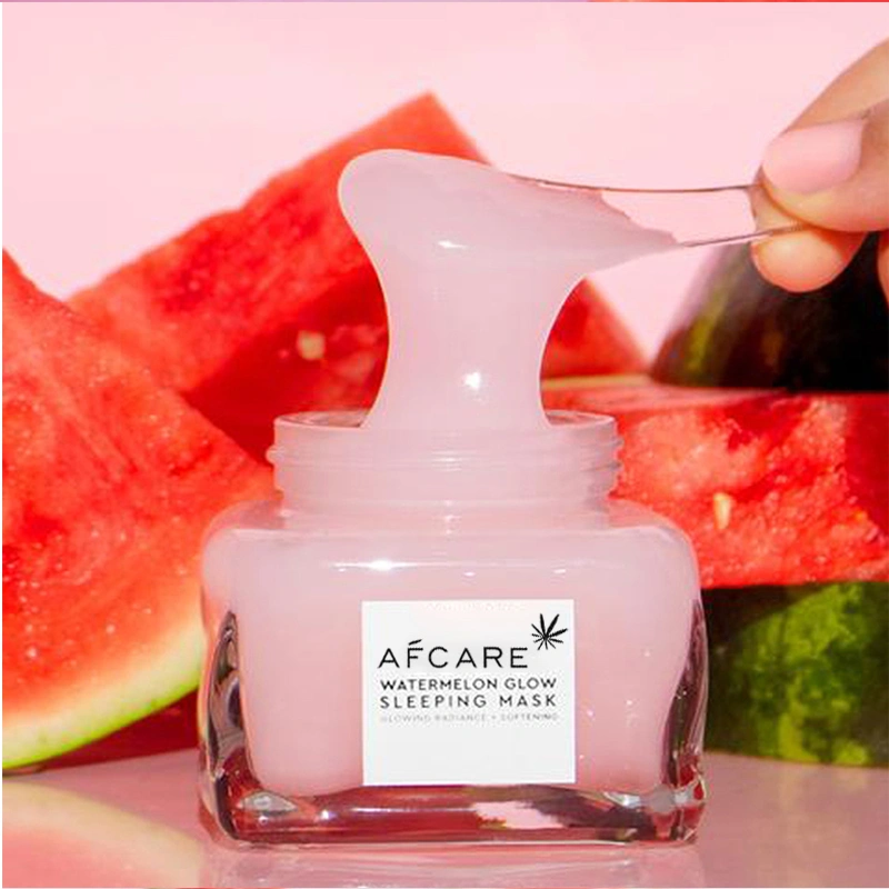 Private Label OEM Customize Watermelon Sleeping Clay Facial Mask Relieves Dryness Roughness Facial Mask