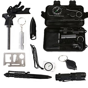 wilderness and camping survival gear kit
