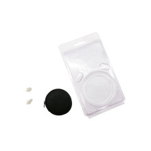 Embalagem tipo concha de plástico com tampão de ouvido personalizado
