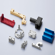 CNC milling aluminium parts, anodised, hard oxidised