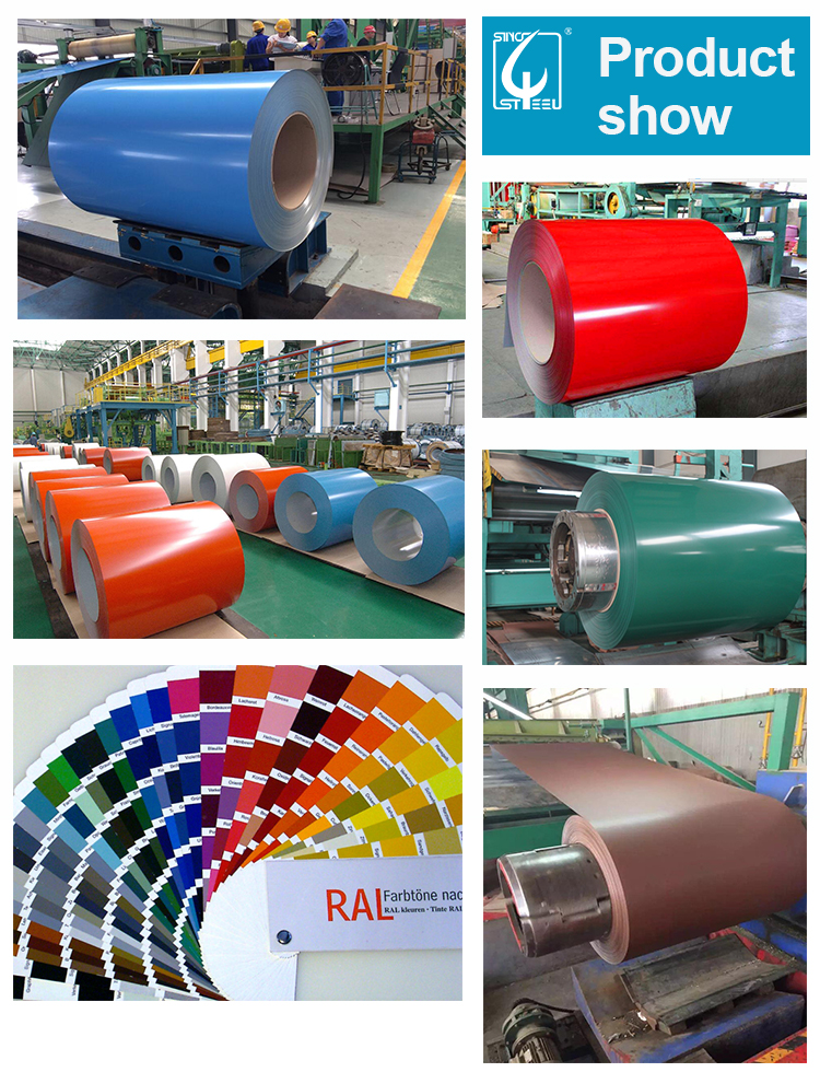 Factory Direct Density PPGI Steel Sheet Prepainted PPGI Coils Ral 3005