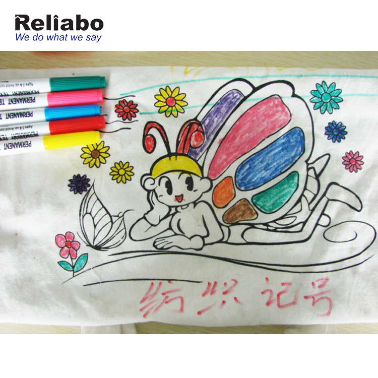 Reliabo grosir multicolor spidol cat kain tekstil permanen