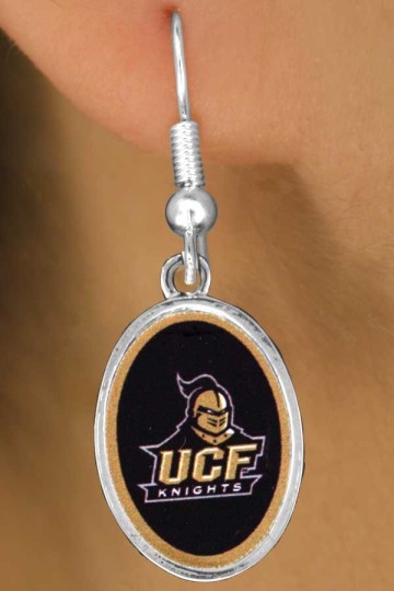 Lead, Cadmium, & Nickle Free University Of Central Florida "Knights" Logos Earring College Jewelry