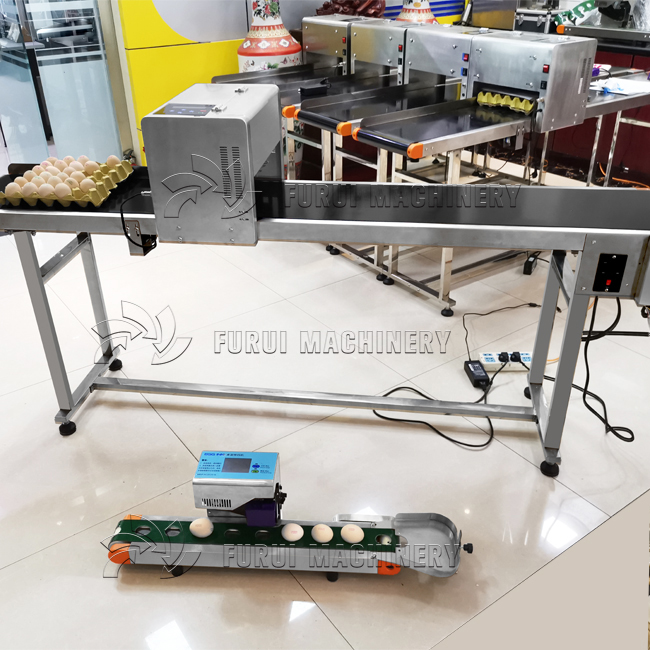 factory price egg printing machine/6 heads egg code inkjet printing machine/egg label stamping machine