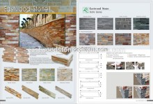 honed surface finishing and slate type multicolor slate tile