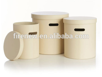 Cheap Luxury Leather Sorage Box Hat Box