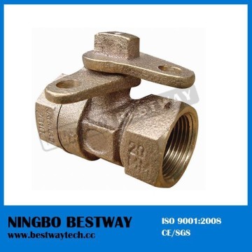 Straight type Casting Brone Locking Ball Valve