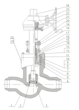 Plug Type Disc Pressure Seal Globe Valve
